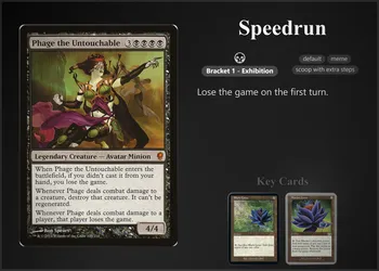 Screenshot of Magic the Gathering proxy website.